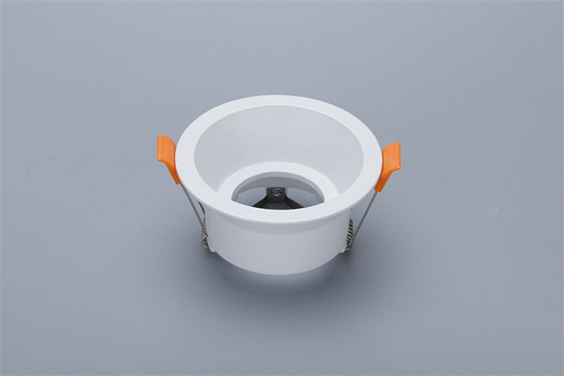 Round Recessed LED Ceiling Downlight Mounting Aluminum Frame MR16 GU10 Bulb Replaceable Spot Lamp Holder Socket Fitting Fixtures