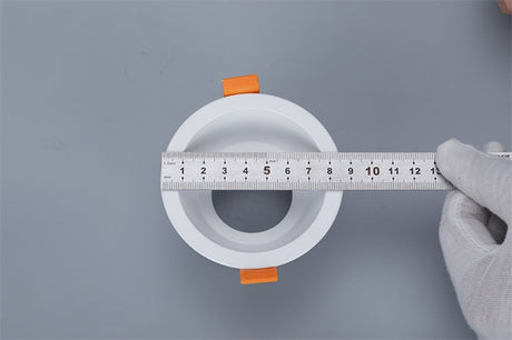 Round Recessed LED Ceiling Downlight Mounting Aluminum Frame MR16 GU10 Bulb Replaceable Spot Lamp Holder Socket Fitting Fixtures