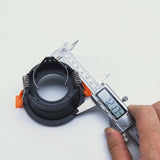 Round Recessed LED Ceiling Downlight Mounting Aluminum Frame MR16 GU10 Bulb Replaceable Spot Lamp Holder Socket Fitting Fixtures