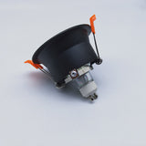 Round Recessed LED Ceiling Downlight Mounting Aluminum Frame MR16 GU10 Bulb Replaceable Spot Lamp Holder Socket Fitting Fixtures