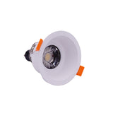 Round Recessed LED Ceiling Downlight Mounting Aluminum Frame MR16 GU10 Bulb Replaceable Spot Lamp Holder Socket Fitting Fixtures