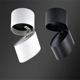 Dimmable COB LED Downlights Surface Mounted LED Ceiling Lamps 7W/10W/15W Foldable And 360° Rotatable Background Spotlights