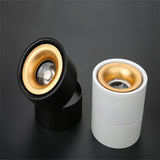 Dimmable COB LED Downlights Surface Mounted LED Ceiling Lamps 7W/10W/15W Foldable And 360° Rotatable Background Spotlights