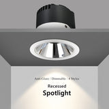 Anti-glare Recessed in Led Downlight Indoor Lighting Spot Led 7W 12W 15W 18W Dimmable Ceiling Lamp For Bedroom Living Room Foyer