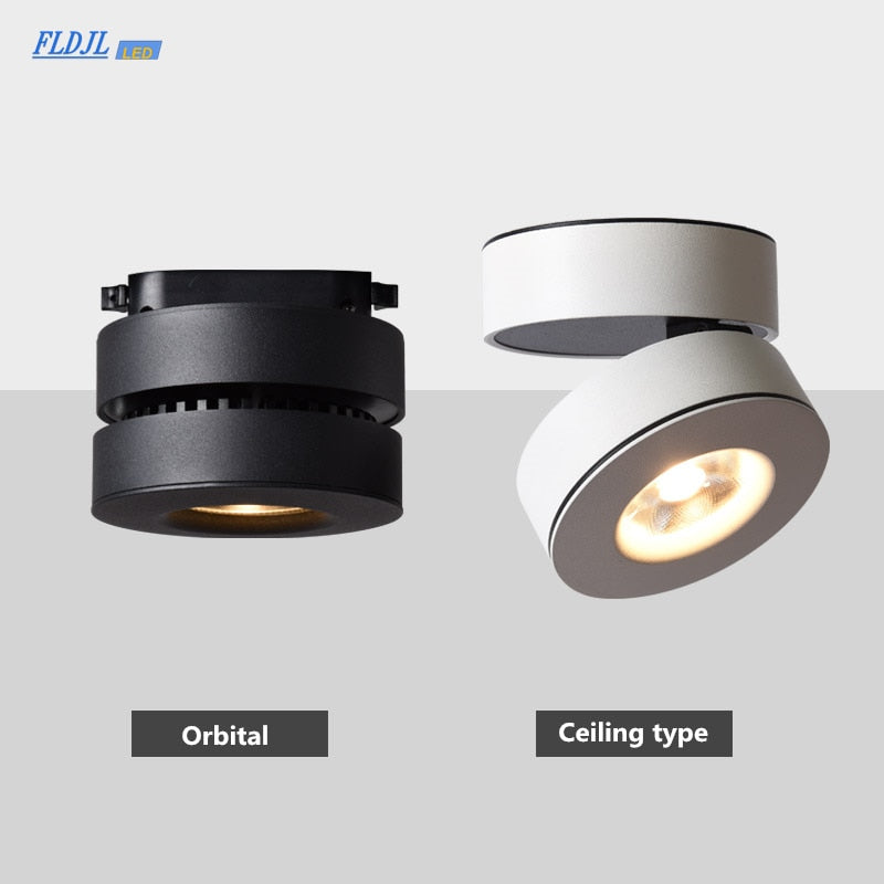 High quality Dimmable Surface Mounted LED Downlights 10W 12W COB LED Ceiling Lamp Spot Lights AC110-220V LED Lamp Indoor Lighting