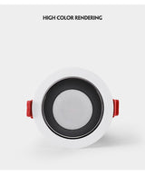 Anti-glare Recessed Ceiling Downlight lamp 7W 9W 15W 20W 35W 45W Dimmable cob led spot lights Ceiling Fixtures Lighting 85-265V