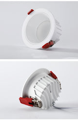 Anti-glare Recessed Ceiling Downlight lamp 7W 9W 15W 20W 35W 45W Dimmable cob led spot lights Ceiling Fixtures Lighting 85-265V