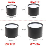 LED Dimmable Ceiling Downlight SMD5730 5W 7W 12W 18W 22W 24W AC85-265V Lamp Indoor Lighting Spot