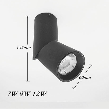 Dimmable Rotating LED Downlights 7W 9W 12W 15W COB LED Ceiling Spot Lights AC110-220V LED Wall Lamp Warm Cold White Indoor Lighting