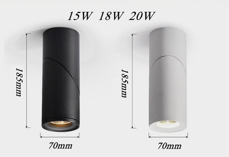 Dimmable Rotating LED Downlights 7W 9W 12W 15W COB LED Ceiling Spot Lights AC110-220V LED Wall Lamp Warm Cold White Indoor Lighting