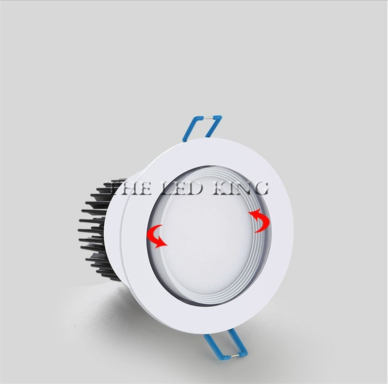 White Ultra gorgeous Dimmable LED COB Downlight AC110V 220V 6W/9W/15W/30w/60w Recessed LED Spot Light Decoration Ceiling Lamp