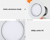 White Ultra gorgeous Dimmable LED COB Downlight AC110V 220V 6W/9W/15W/30w/60w Recessed LED Spot Light Decoration Ceiling Lamp