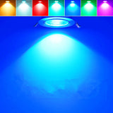 LED RGB Downlight 5w 10w 15w LED Panel Light Concealed Recessed Ceiling Lights with Remote Control Bedroom KTV Hotel Corridor