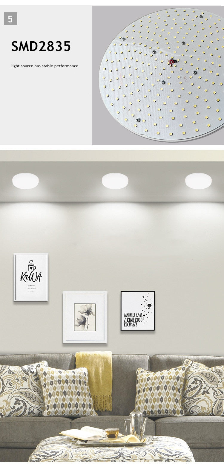 Ultra Thin Round/Square LED Panel Light 10W 18W 24W 36W Aluminum Ceiling Recessed Downlight AC 85-265V open hole adjustable