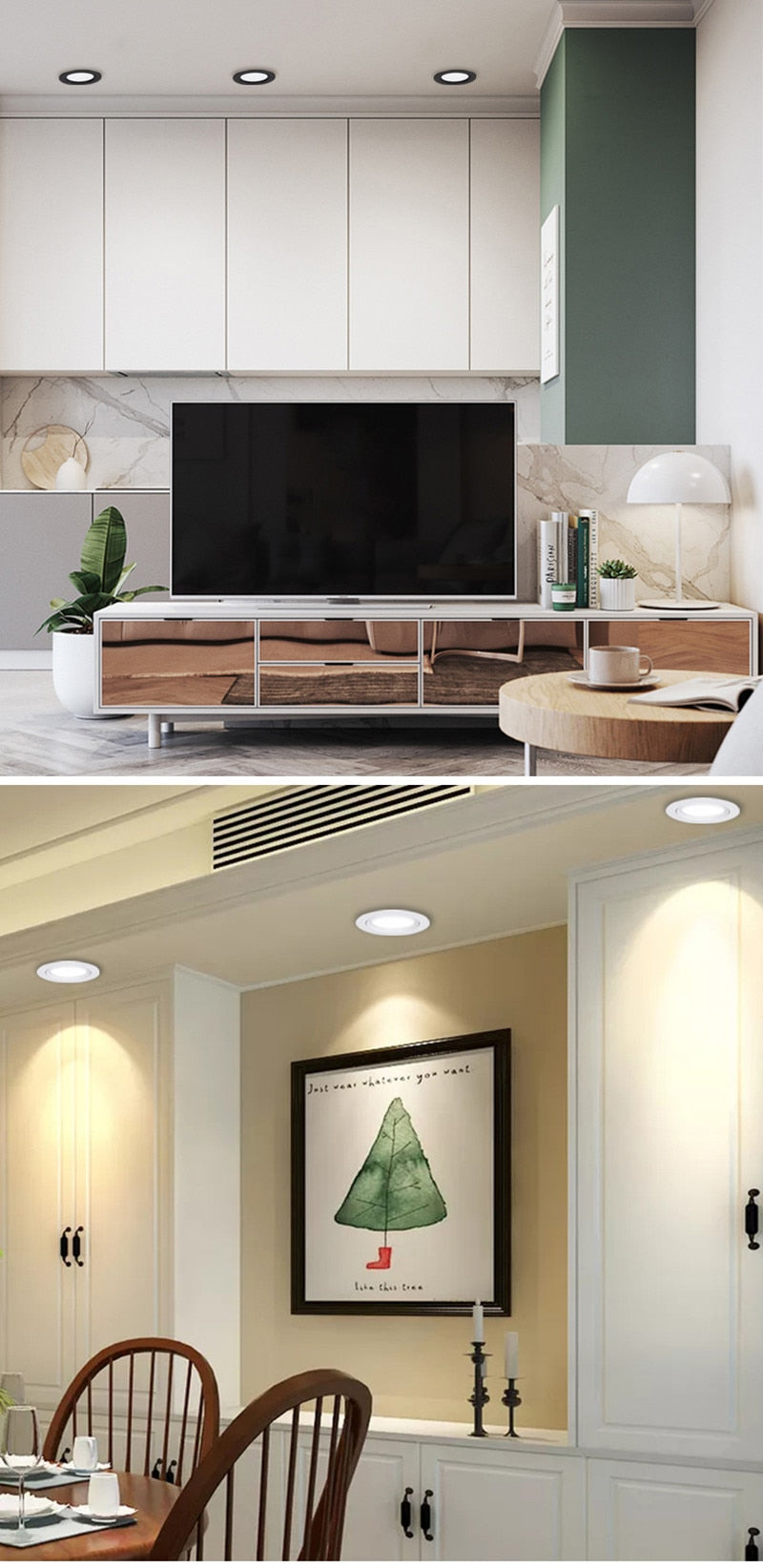 LED Recessed Ultra-thin LED Downlight Dimmable 30w 36w 110V-240V 5730 Ceiling Lamp 12W warm white For store supermarket lighting