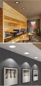 LED Recessed Ultra-thin LED Downlight Dimmable 30w 36w 110V-240V 5730 Ceiling Lamp 12W warm white For store supermarket lighting