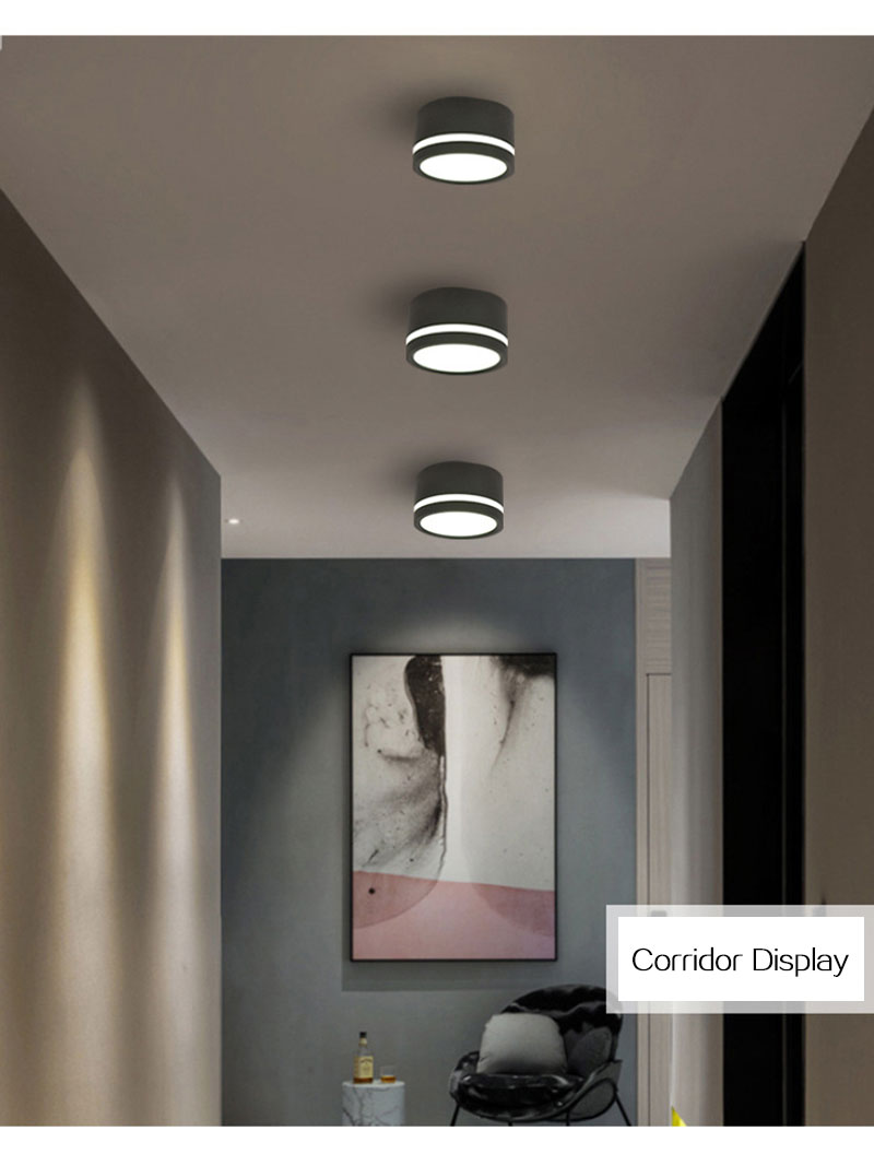 Led Downlight Center and Edge Glow Ceiling Spot Light 5W 7W 9W 12W 15W 18W Dimmable AC220V Recessed Indoor Lighting