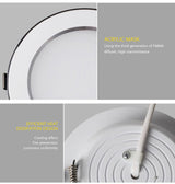 LED downlight lights High quality 3W / 5W/ 7W / 9W /12W /15W LED light indoor lamp AC230V Bulb lamp kitchen led lights