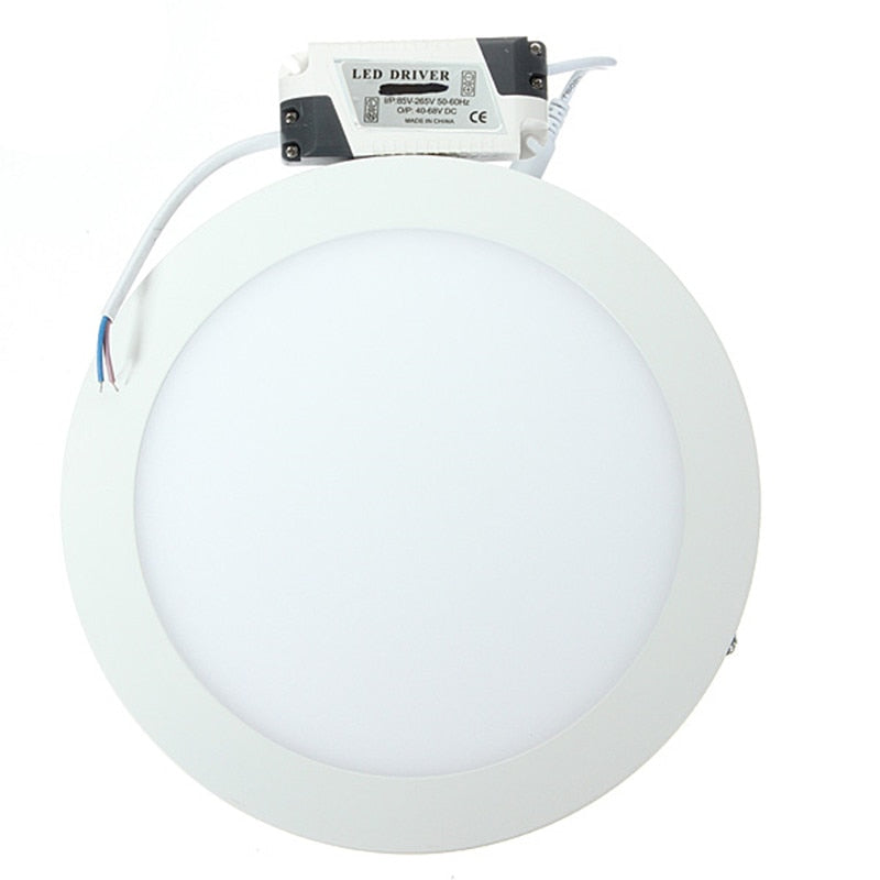 Led Panel Light Surface Mounted Led ceiling Downlight 9W/15W/25W/30W Round/Square Dimmable AC85-265V + LED Driver