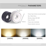 Surface Mounted Downlight Ceiling Lamp 12W 7W 9W LED COB Spot Light AC110/220V Ceiling Light