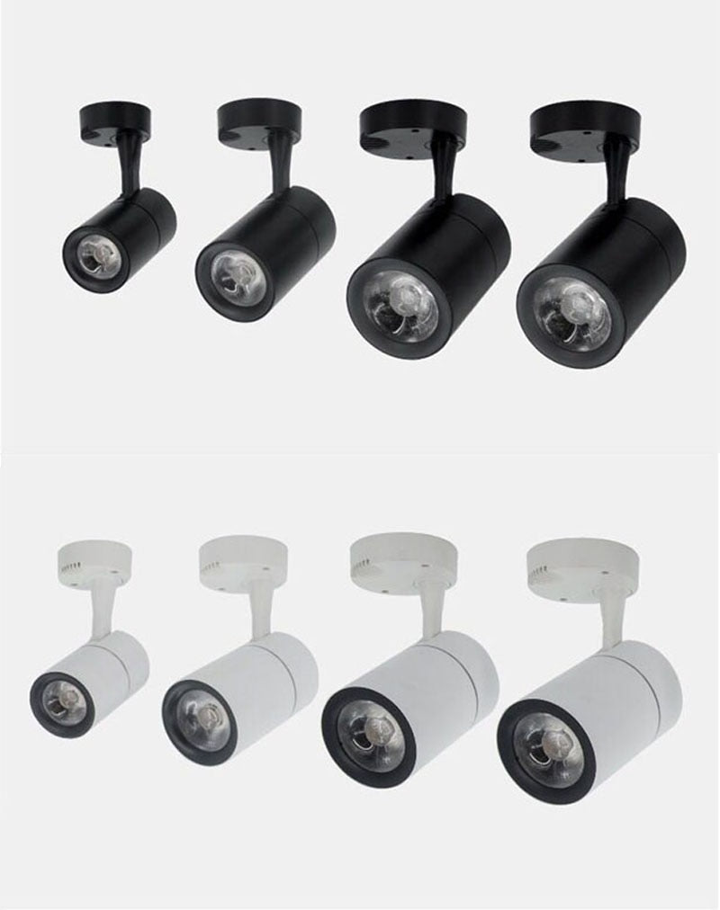 LED COB spotlights can be rotated down mounted downlights 7w 12w 20w 30w LED ceiling light spotlights for clothing store showroom