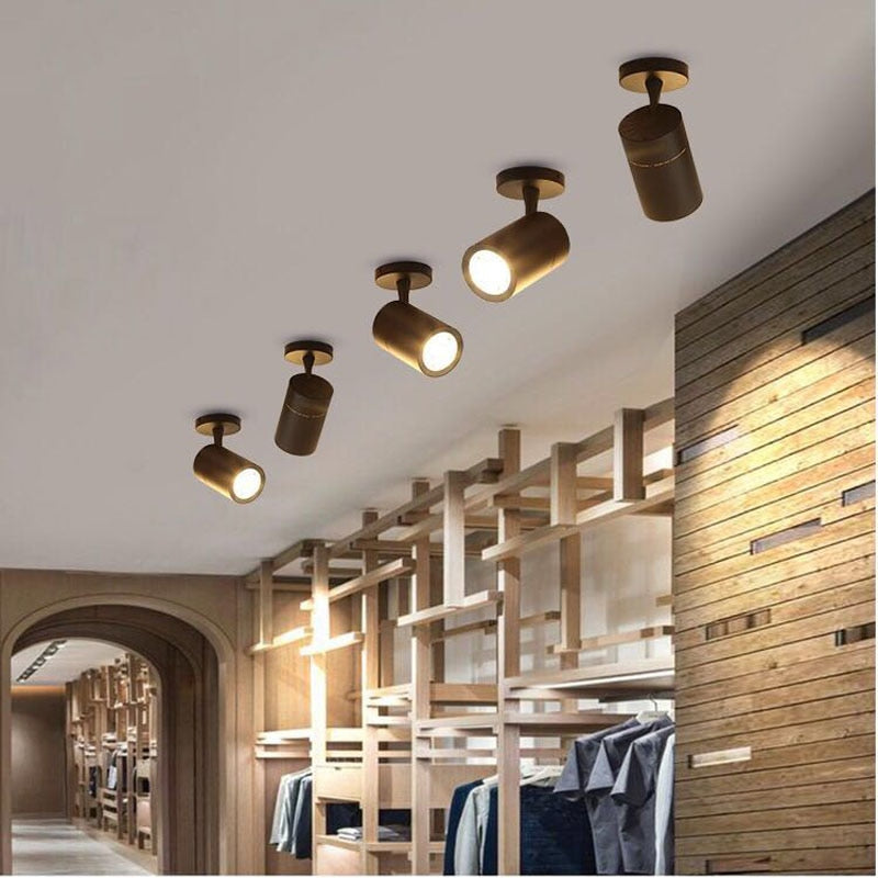 LED COB spotlights can be rotated down mounted downlights 7w 12w 20w 30w LED ceiling light spotlights for clothing store showroom