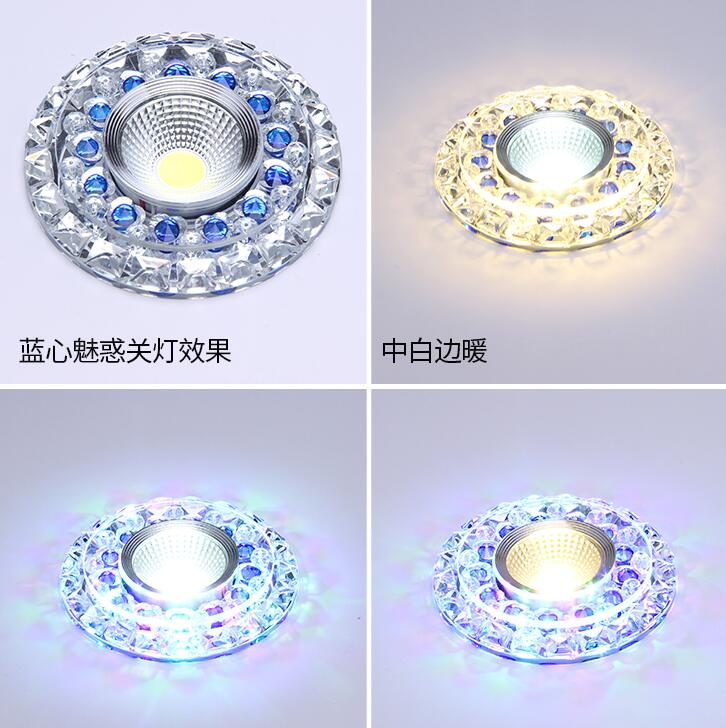 LED Downlight 3W Round Recessed Lamp 220V 230V 240V 110V Led Bulb Bedroom Kitchen Indoor LED Spot Lighting