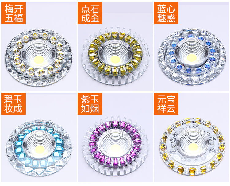 LED Downlight 3W Round Recessed Lamp 220V 230V 240V 110V Led Bulb Bedroom Kitchen Indoor LED Spot Lighting