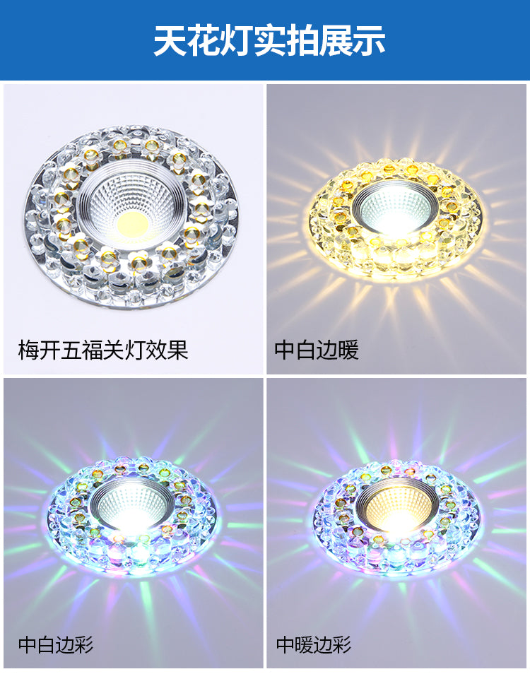 LED Downlight 3W Round Recessed Lamp 220V 230V 240V 110V Led Bulb Bedroom Kitchen Indoor LED Spot Lighting