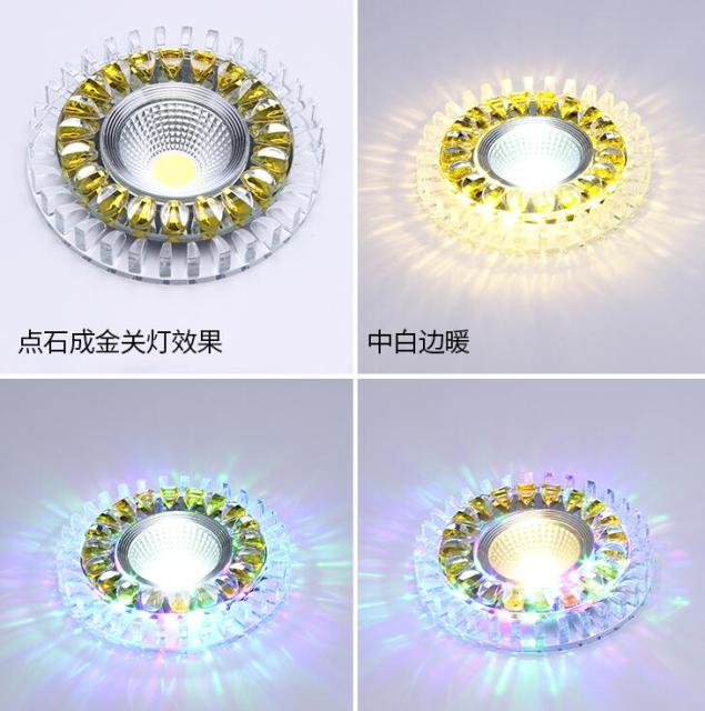 LED Downlight 3W Round Recessed Lamp 220V 230V 240V 110V Led Bulb Bedroom Kitchen Indoor LED Spot Lighting