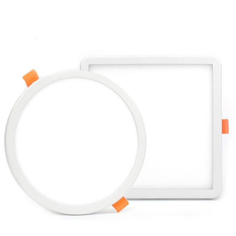 Ultra Thin Round Square AC 85-265V LED Panel Light 6W 8W 15W 20W Aluminum Ceiling Recessed Downlight open hole adjustable