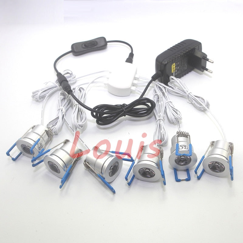 Dimmable LED Downlights MINI 12V DC 1.5W LED Spot Light for Kitchen Cupboard Bedroom Living Room Indoor Night Lighting ONDENN