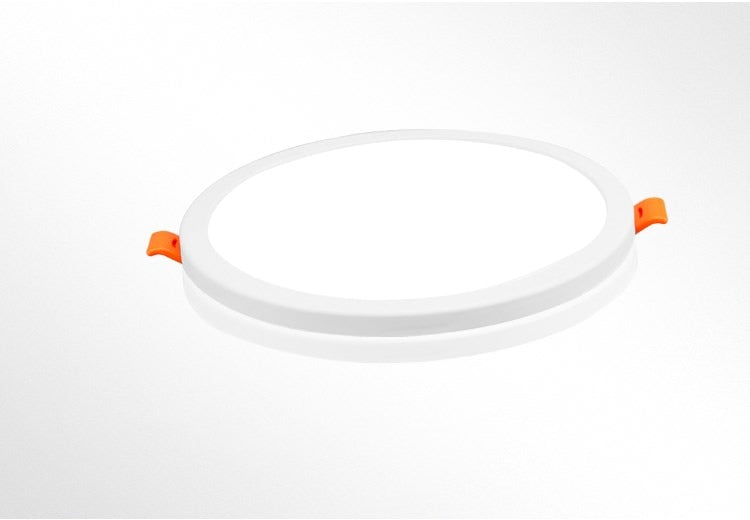 Ultra Thin Round Square AC 85-265V LED Panel Light 6W 8W 15W 20W Aluminum Ceiling Recessed Downlight open hole adjustable