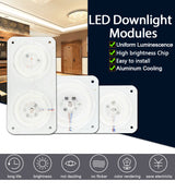 Mini Led Module Magnet Easy Install 220V 12W 18W 24W Light Board Lamp Bulb Replace For Ceiling Spot Downlight White Source Light