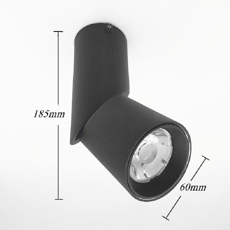 Dimmable Rotating LED Downlights 7W 9W 12W 15W COB LED Ceiling Spot Lights AC110-220V LED Wall Lamp Warm Cold White Indoor Lighting