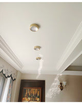 copper mounted downlight led ultra-thin non-opening background wall ceiling spotlight Nordic entrance hallway small light