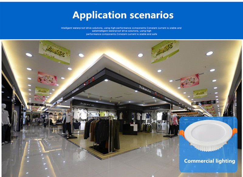 LED Downlights 3W 5W 7W 9W 12W 15W 18W 24W 30W LED Downlight Outdoor Leds Ceiling Lamp For Bathroom Bulb