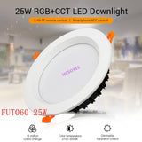 MIBOXER FUT061 FUT060 25W 9W RGB+CCT LED Downlight waterproof Ceiling Spotlight AC110V 220V recessed Led panel lights WIFI APP