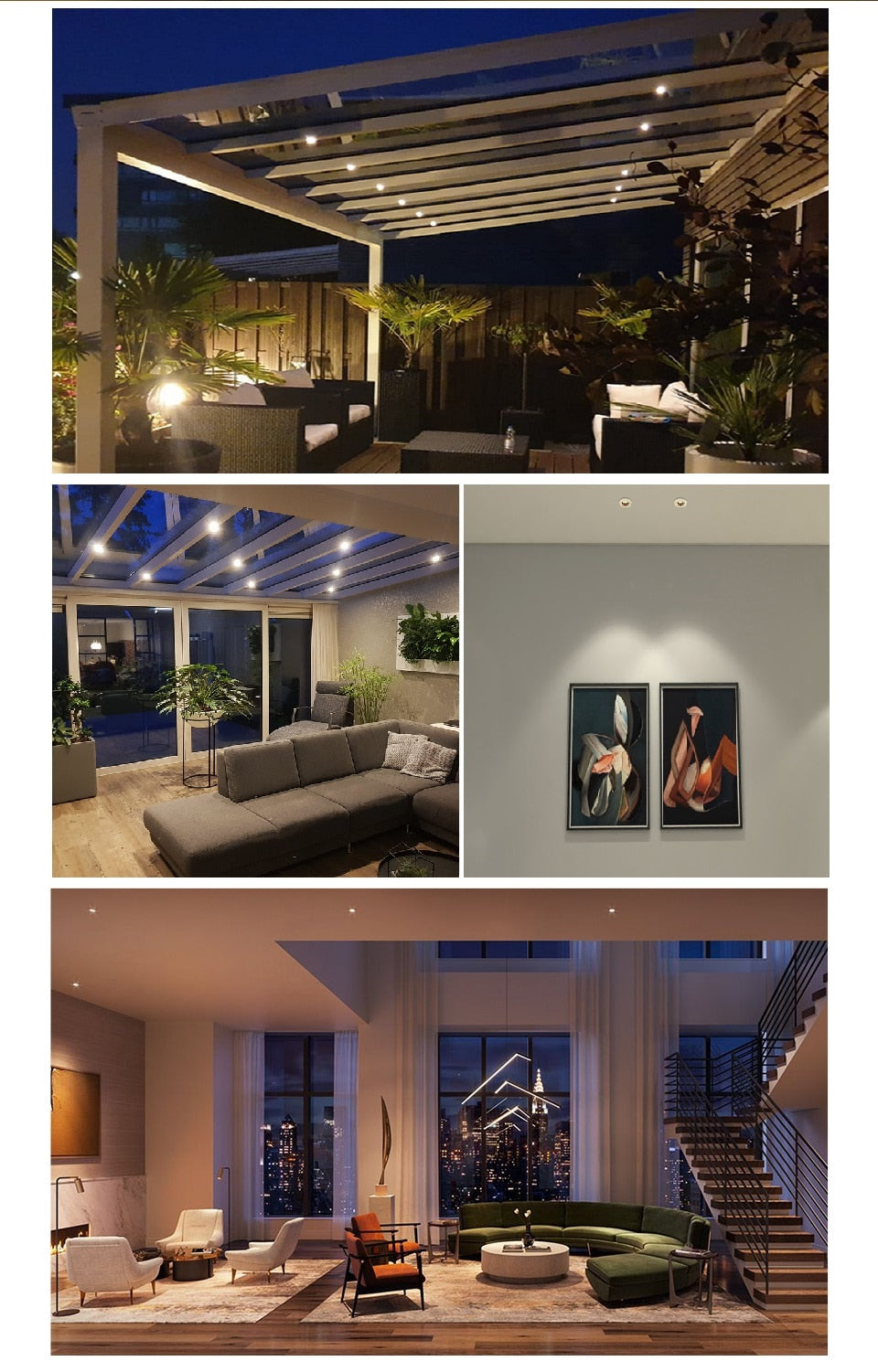 etrnLED 3W Mini LED Spotlights Angle Rotatable Adjustable 12V 24V Dimmable Recessed Downlight Ceiling Spots Light Cabinet Home