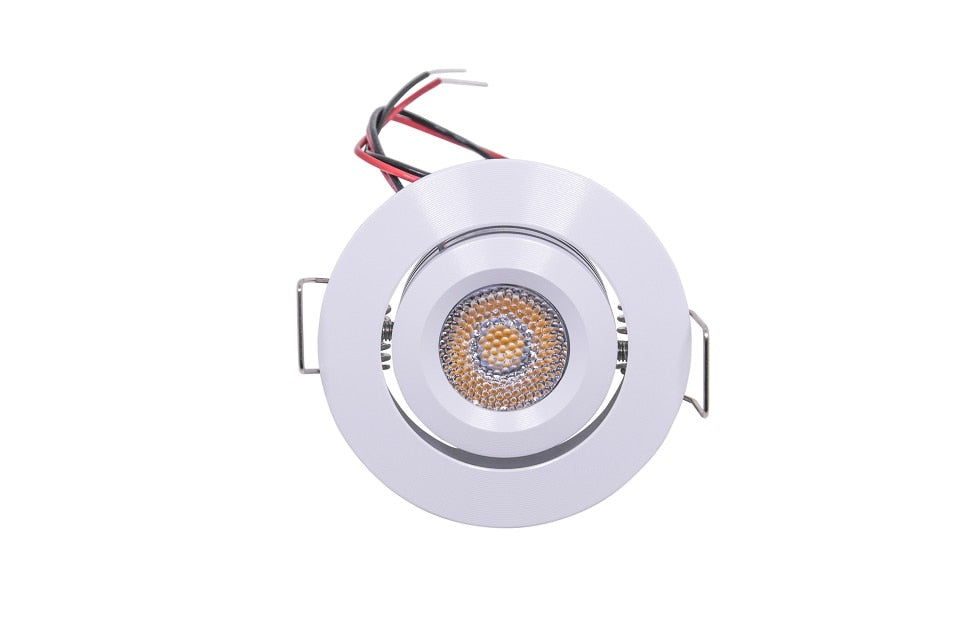 etrnLED 3W Mini LED Spotlights Angle Rotatable Adjustable 12V 24V Dimmable Recessed Downlight Ceiling Spots Light Cabinet Home