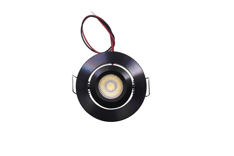 etrnLED 3W Mini LED Spotlights Angle Rotatable Adjustable 12V 24V Dimmable Recessed Downlight Ceiling Spots Light Cabinet Home