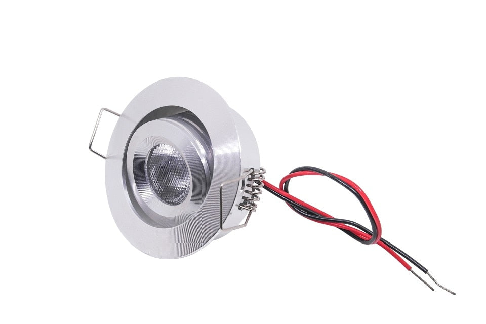 etrnLED 3W Mini LED Spotlights Angle Rotatable Adjustable 12V 24V Dimmable Recessed Downlight Ceiling Spots Light Cabinet Home