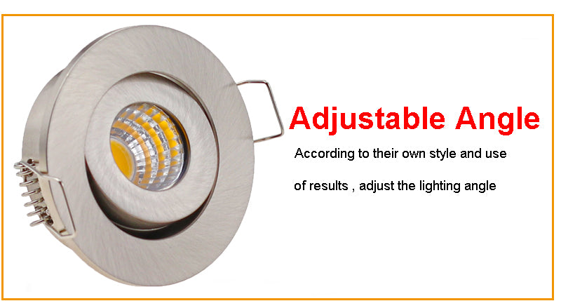 LED Spotlights Ceiling Downlights Recessed Dimmable Waterproof  For Bathroom Kitchen Bathhouse Indoor And Outdoor Lighting