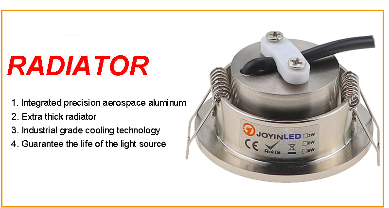 LED Spotlights Ceiling Downlights Recessed Dimmable Waterproof  For Bathroom Kitchen Bathhouse Indoor And Outdoor Lighting