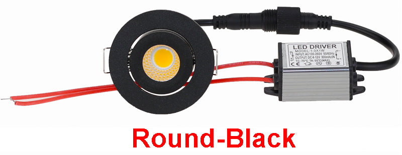 LED Spotlights Ceiling Downlights Recessed Dimmable Waterproof  For Bathroom Kitchen Bathhouse Indoor And Outdoor Lighting