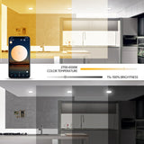 Recessed LED Ceiling Light Dimmable Smart Home Ceiling Lamp 220V 110V LED Spot Light RGB Color Changing 5W Round Downlight