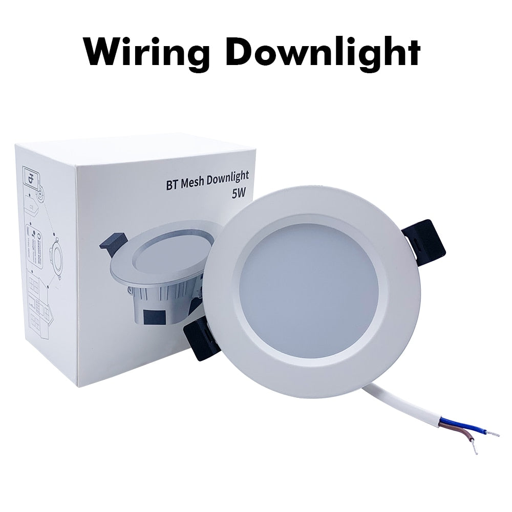 Recessed LED Ceiling Light Dimmable Smart Home Ceiling Lamp 220V 110V LED Spot Light RGB Color Changing 5W Round Downlight