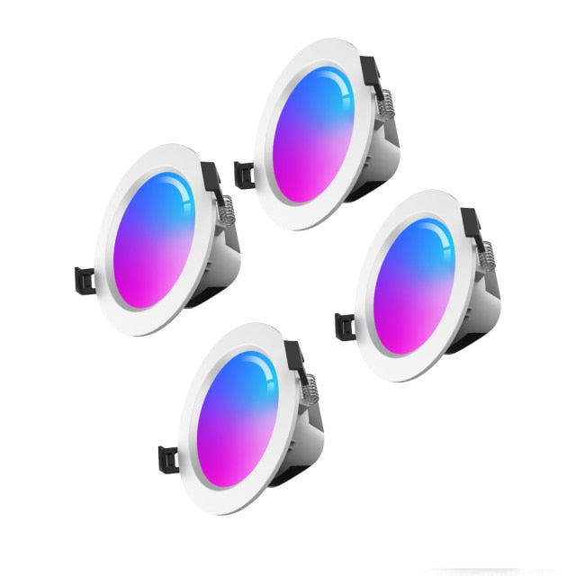 Recessed LED Ceiling Light Dimmable Smart Home Ceiling Lamp 220V 110V LED Spot Light RGB Color Changing 5W Round Downlight