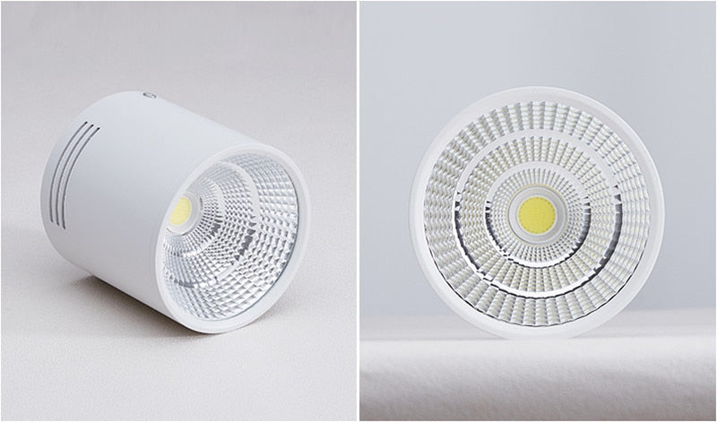 Dimmable Surface mounted COB LED Downlight 7W 9W 12W 15W 20W LED Ceiling Spot Light AC85-265V LED Ceiling Lamp Indoor Lighting