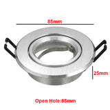 Recessed Ceiling Downlight Bulb Replaceable GU10 MR16 Sockets Kit  Fitting Frame